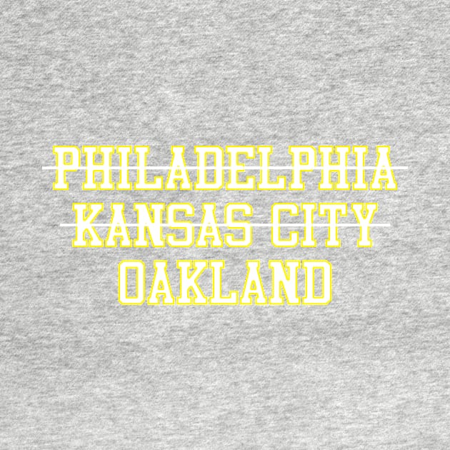 Philadelphia Kansas City Oakland Baseball by GloopTrekker